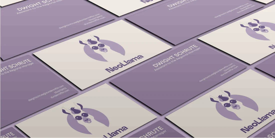 NeoLlama business cards