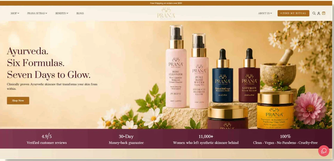 Prana website